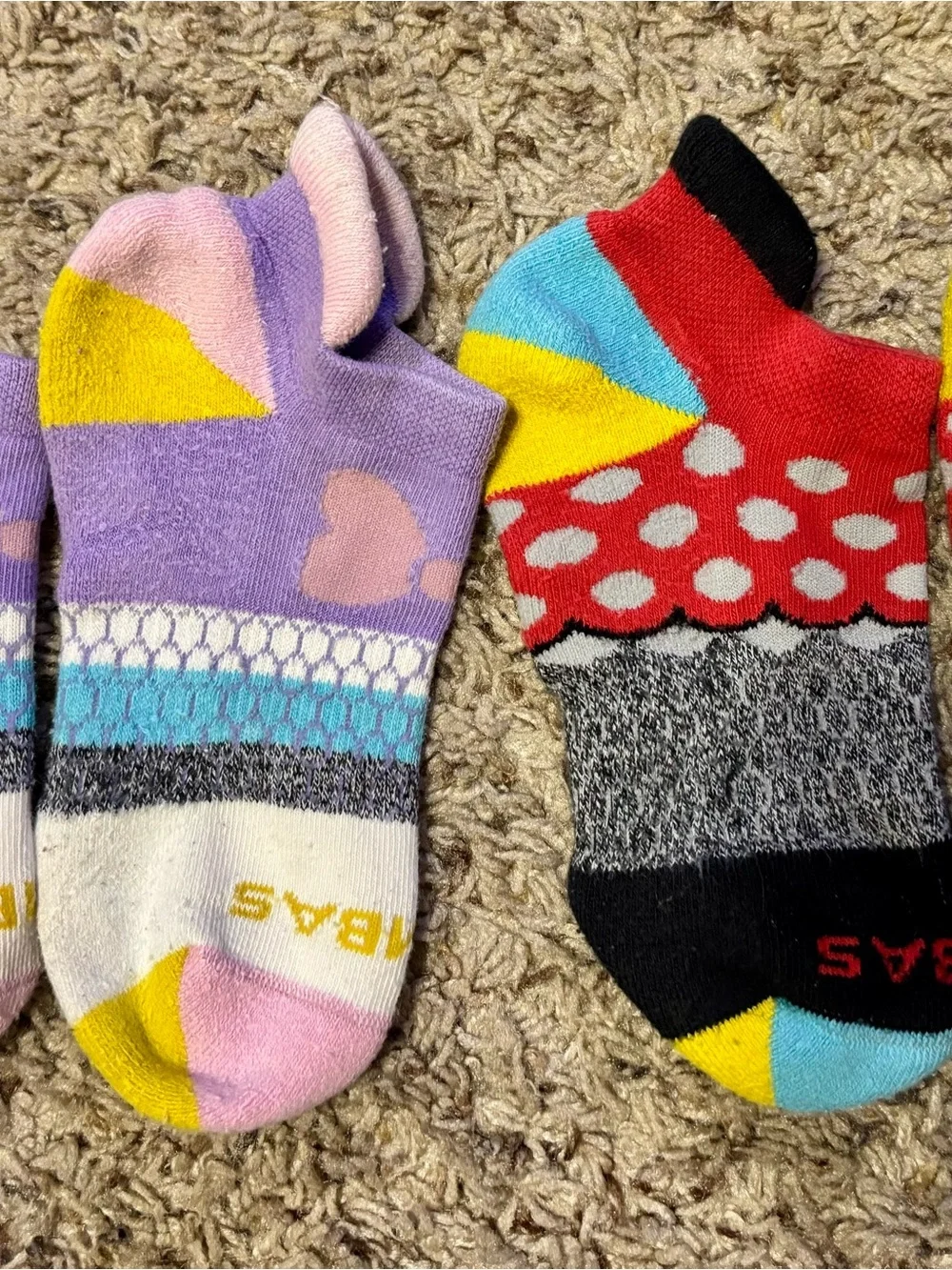 Bombas Youth Disney Daisy Duck Minnie Mouse 2 Crew - 2 Ankle